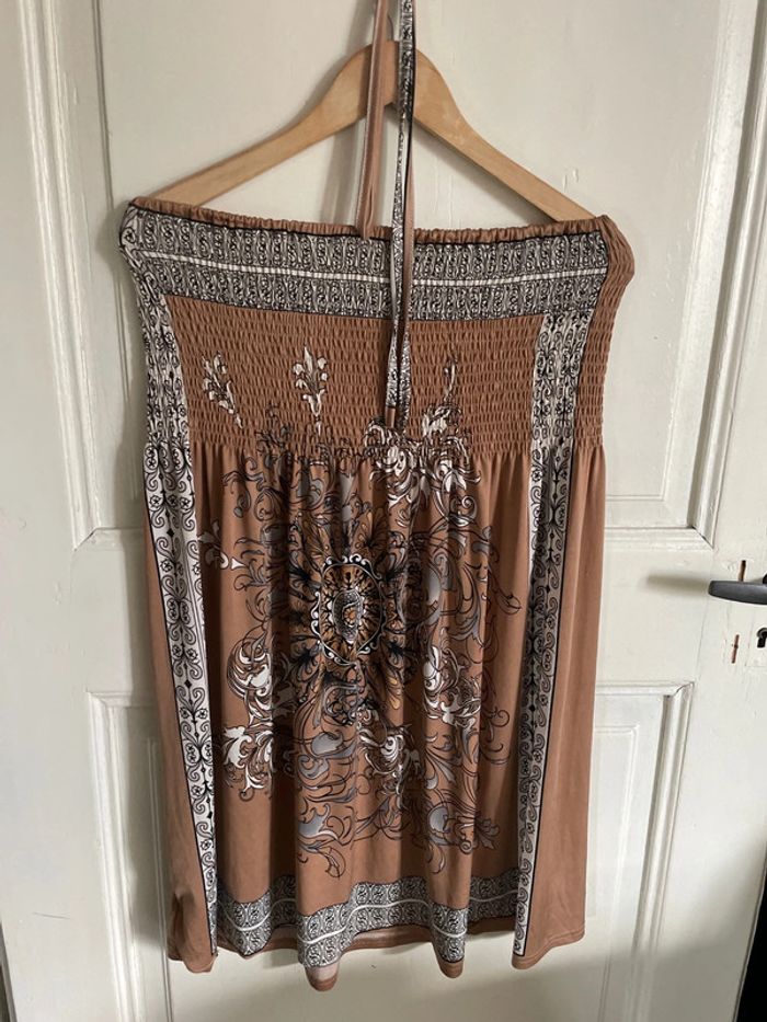 Robe bandeau marron tu - photo numéro 2