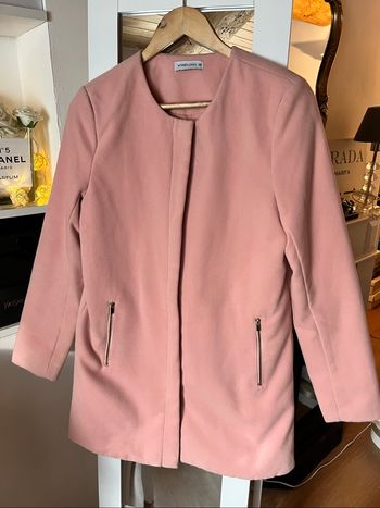 Longue veste rose douce au touché Women Only T38 TBE 🌸