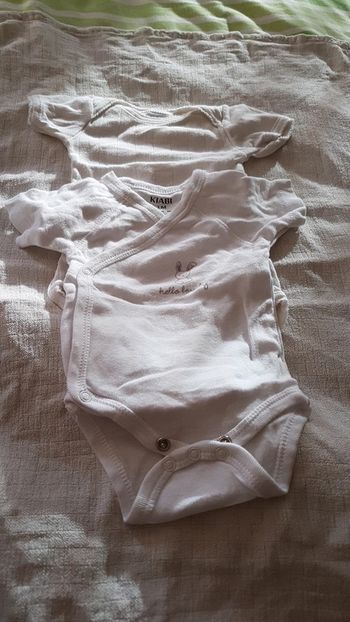 Bodys manches courtes 1m