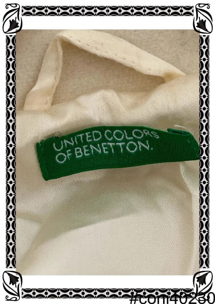 Manteau Crème United Colors of Benetton, Taille 42 - photo numéro 4