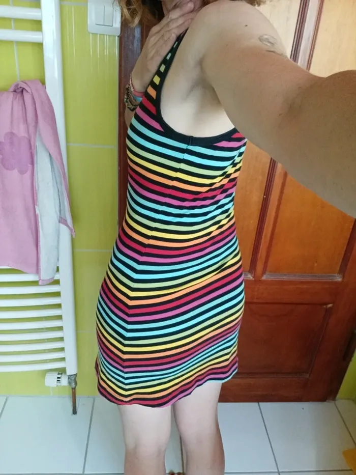 Robe femme rayée multicolore Little Marcel - photo numéro 6