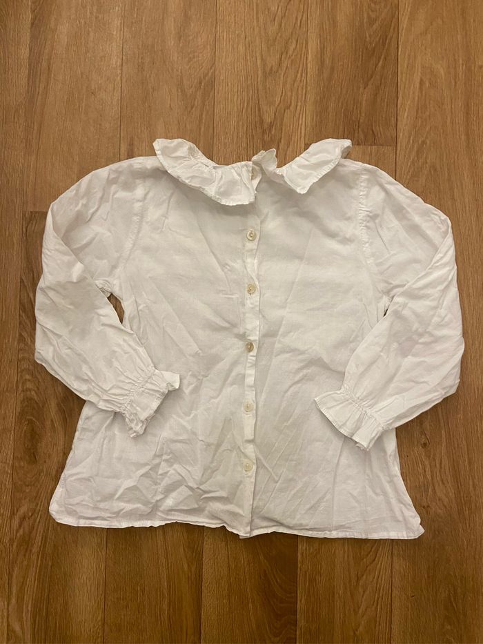 Blouse blanche fille 5/6 ans - photo numéro 2