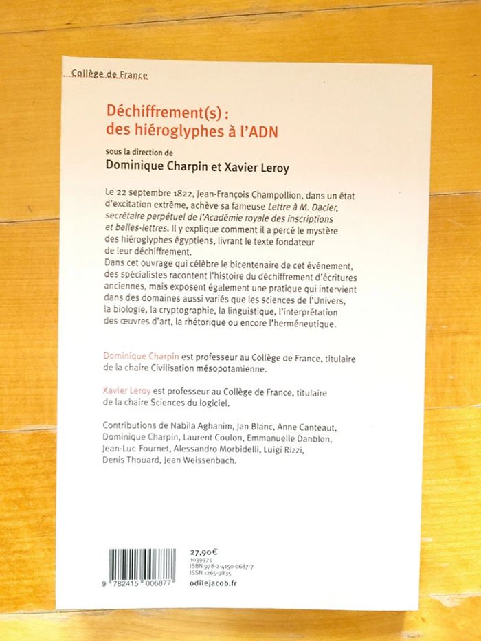Déchiffrement(s) : des hiéroglyphes à l’ADN - photo numéro 2