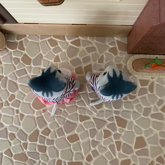 Chats gris commerçants sylvanian families - photo numéro 3