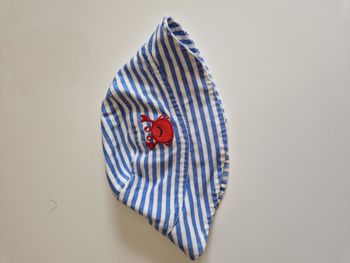 bob rayé bleu et blanc bébé garçon