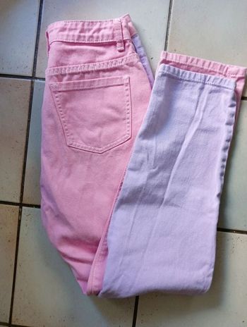 Jeans SHEIN bi color - parme et rose taille 36