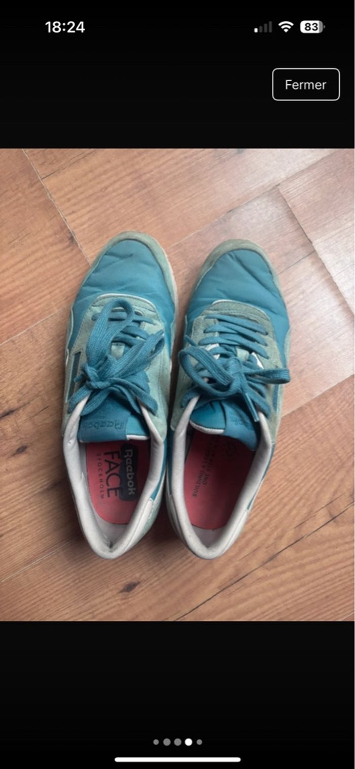 Basket reebok bleu turquoise - photo numéro 2