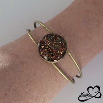 Jonc en résine couleur bronze