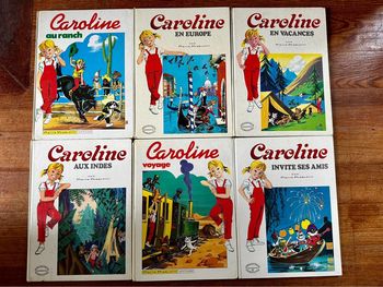 Lot de 6 livres anciens Caroline pierre probst albums rares vintage grand format
