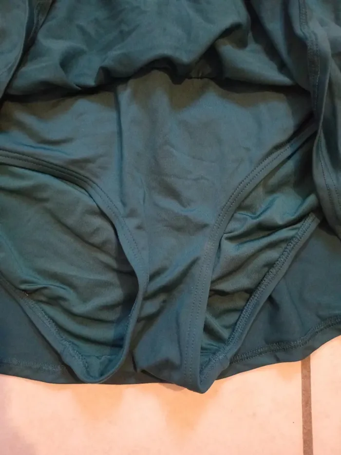 Maillot de bain 1 pièce jupe Kate spade taille S vert - photo numéro 3