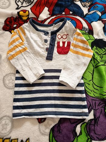 Maillot manches longues garçon 6 mois