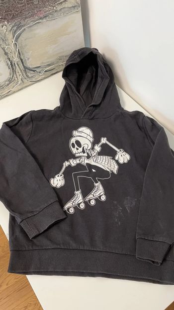 Sweat à capuche squelette
