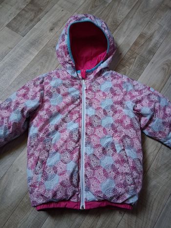 Doudoune fille réversible rose wedze 5 ans