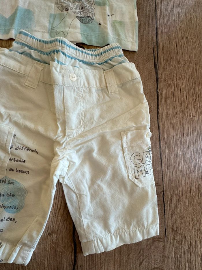 Ensemble tee-shirt + pantalon taille 1 mois catimini neuf avec étiquettes - photo numéro 10