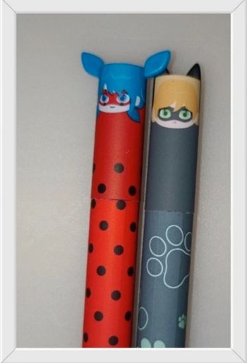 Beau lot de stylos effaçables thème ladybug édition limitée