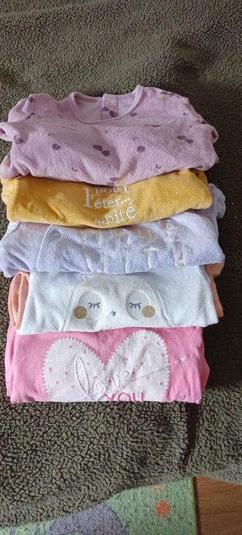 Lot pijama 12 mois fille