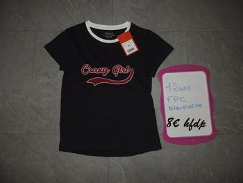 tee shirt FPC taille 12 ans
