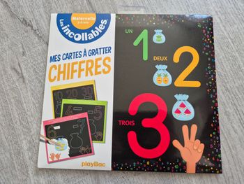 Les Incollables cartes à gratter chiffres maternelle 3-6 ans