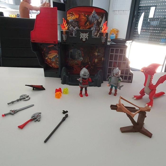 Playmobil 5420 chevalier dragon transportable