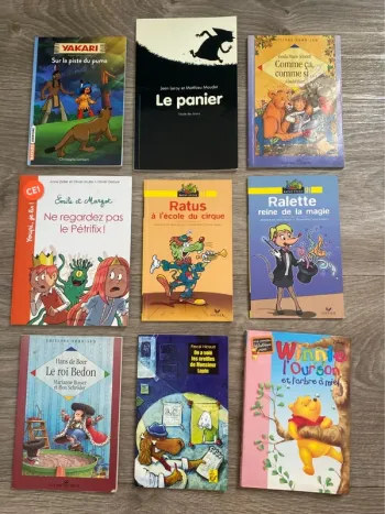Lot de 9 livres enfants 1ère lecture cp ce1 vacances