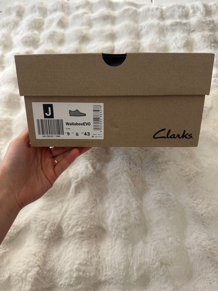 Clarks Derbys en nubuck Wallabee Evo - Gris clair - photo numéro 6