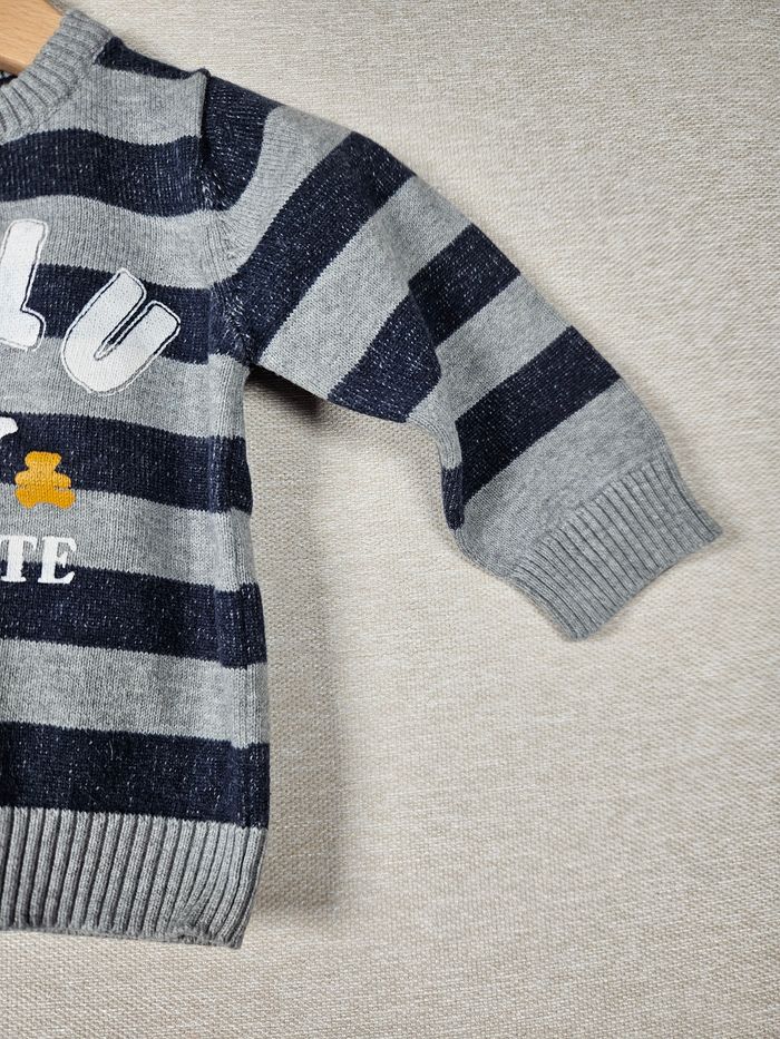 Pull en maille lulu castagnettes 3 mois 60 cm - photo numéro 3