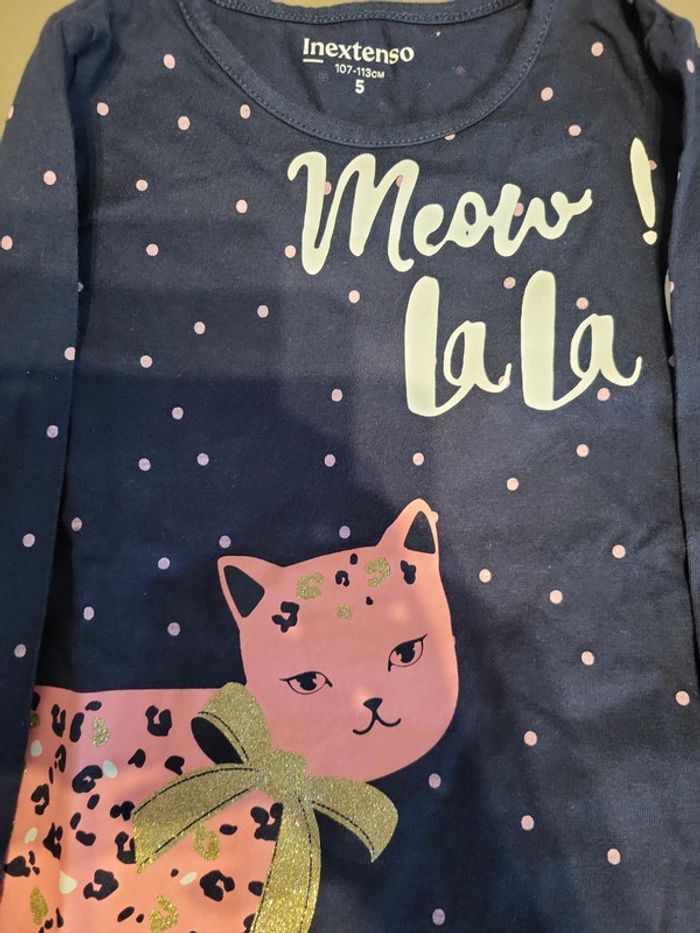 Tee shirt fille 5 ans ,in extenso - photo numéro 2