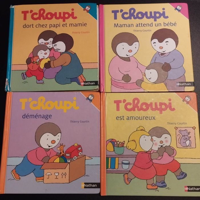 Lot de 4 Livres enfant Nathan T'choupi