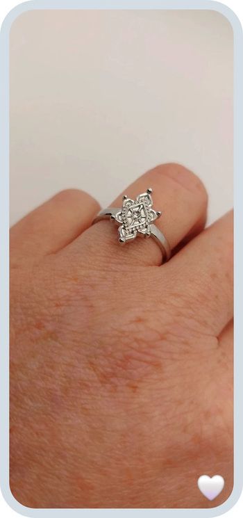 Splendide bague argentée