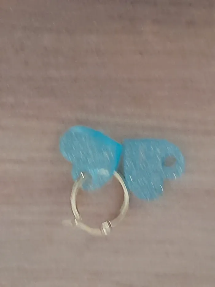 Pampille cœur bleues p - photo numéro 2