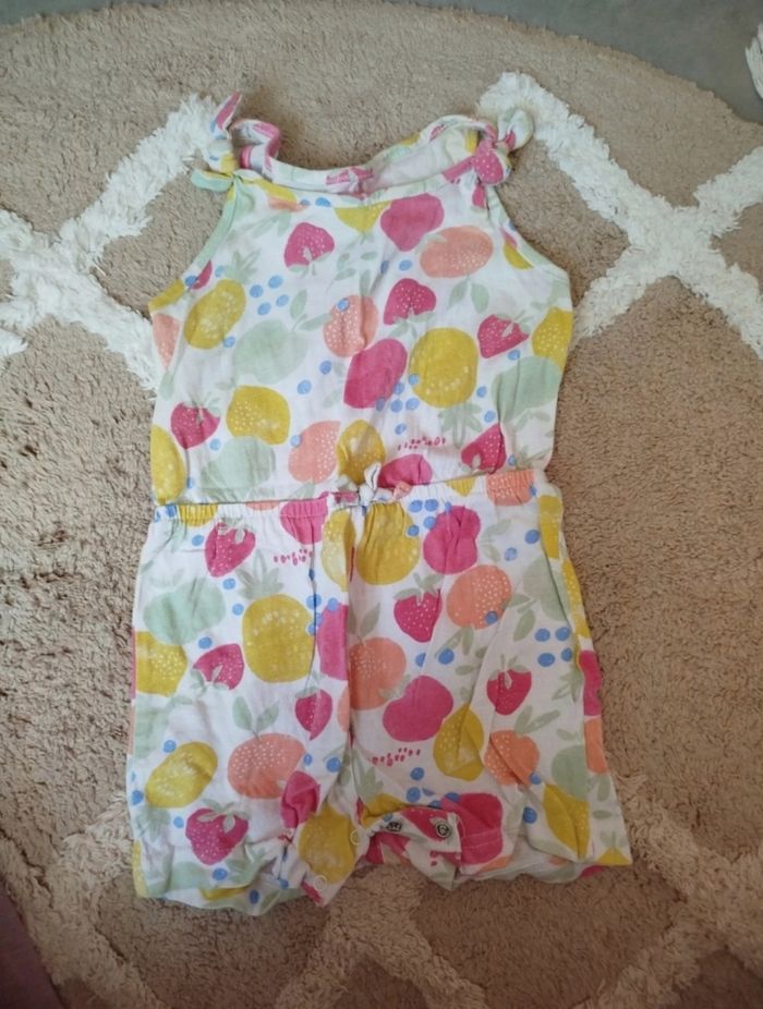 Combishort légère Bb fille motifs fruits Primark
