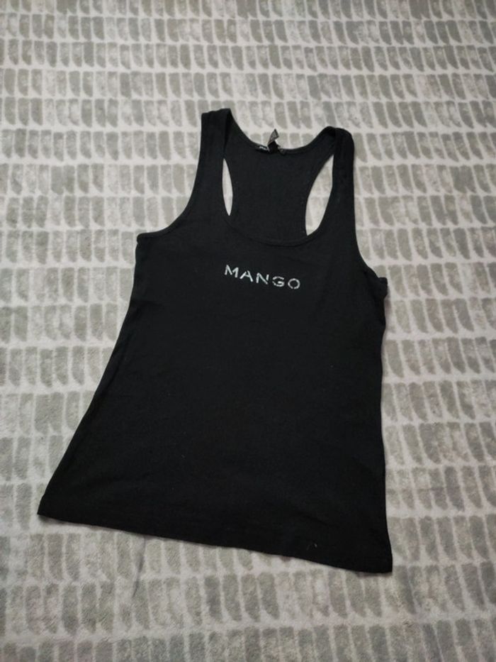 Débardeur noir dos nageur Mango taille S 36 - photo numéro 1