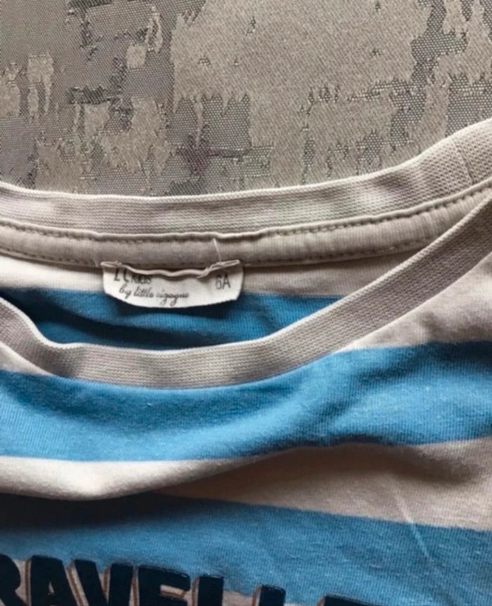 Tee-shirt enfant manches courtes 6 ans – LC Kids | Très bon état - photo numéro 3