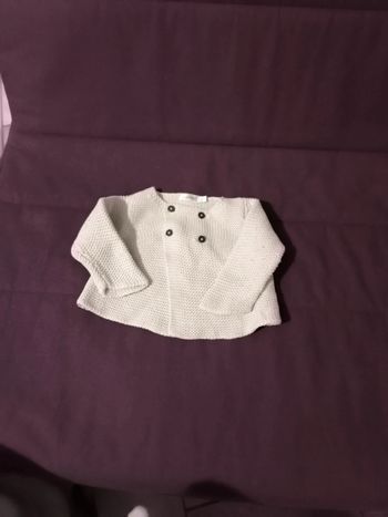 Gilet rose pâle 6 mois