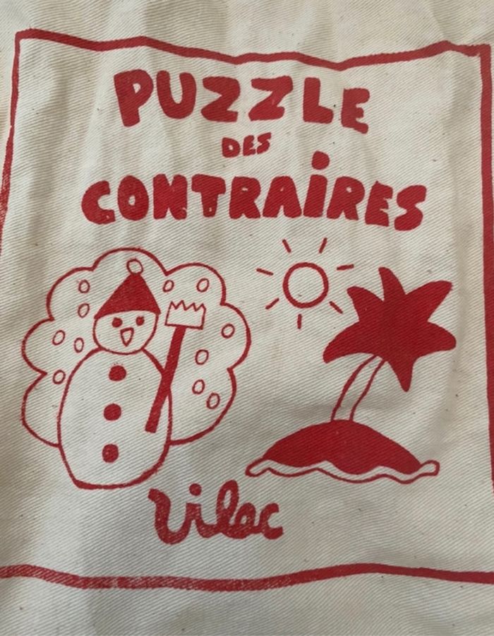 Puzzle en bois lés contraires et formes 24 pièces - photo numéro 2