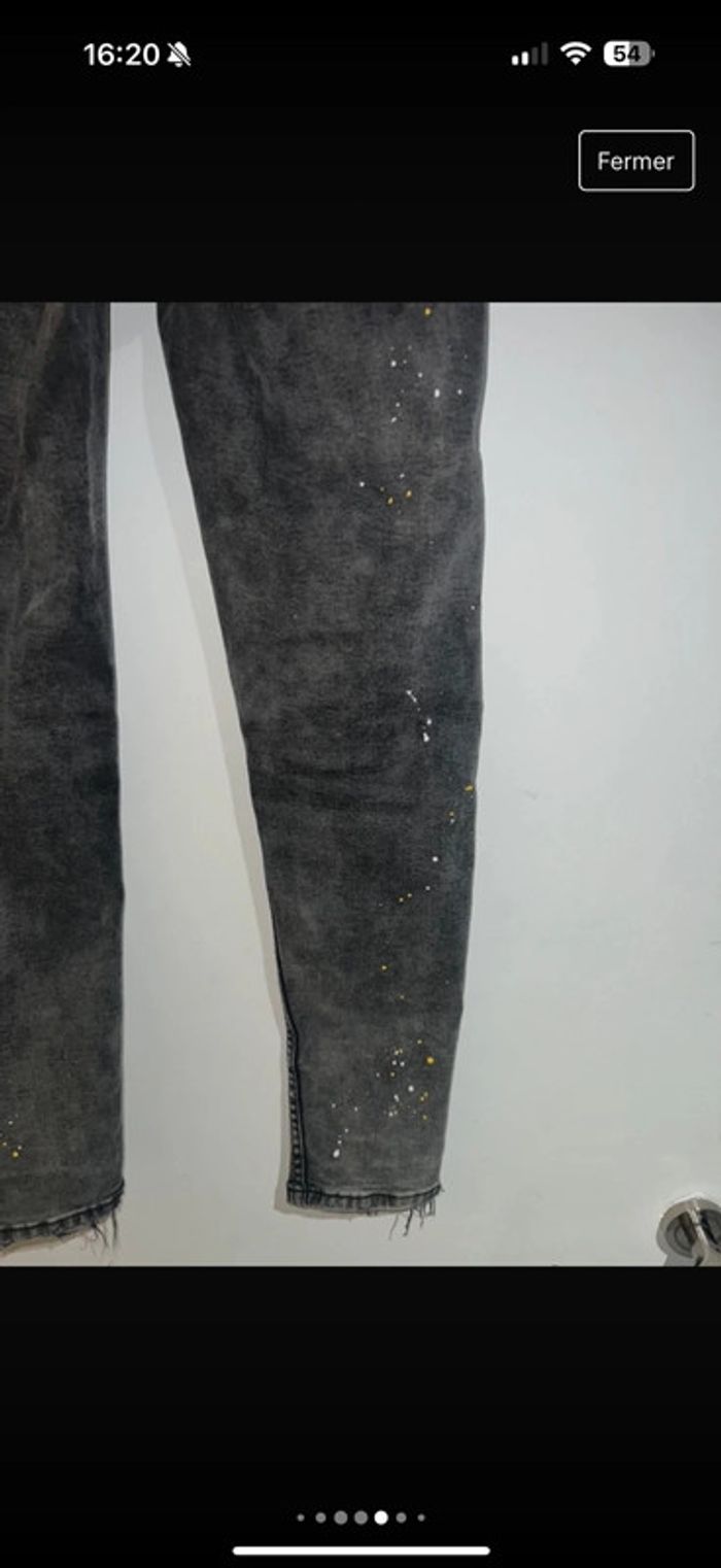 Jean slim troué Zara taille 11/12 ans 152 cm - photo numéro 11