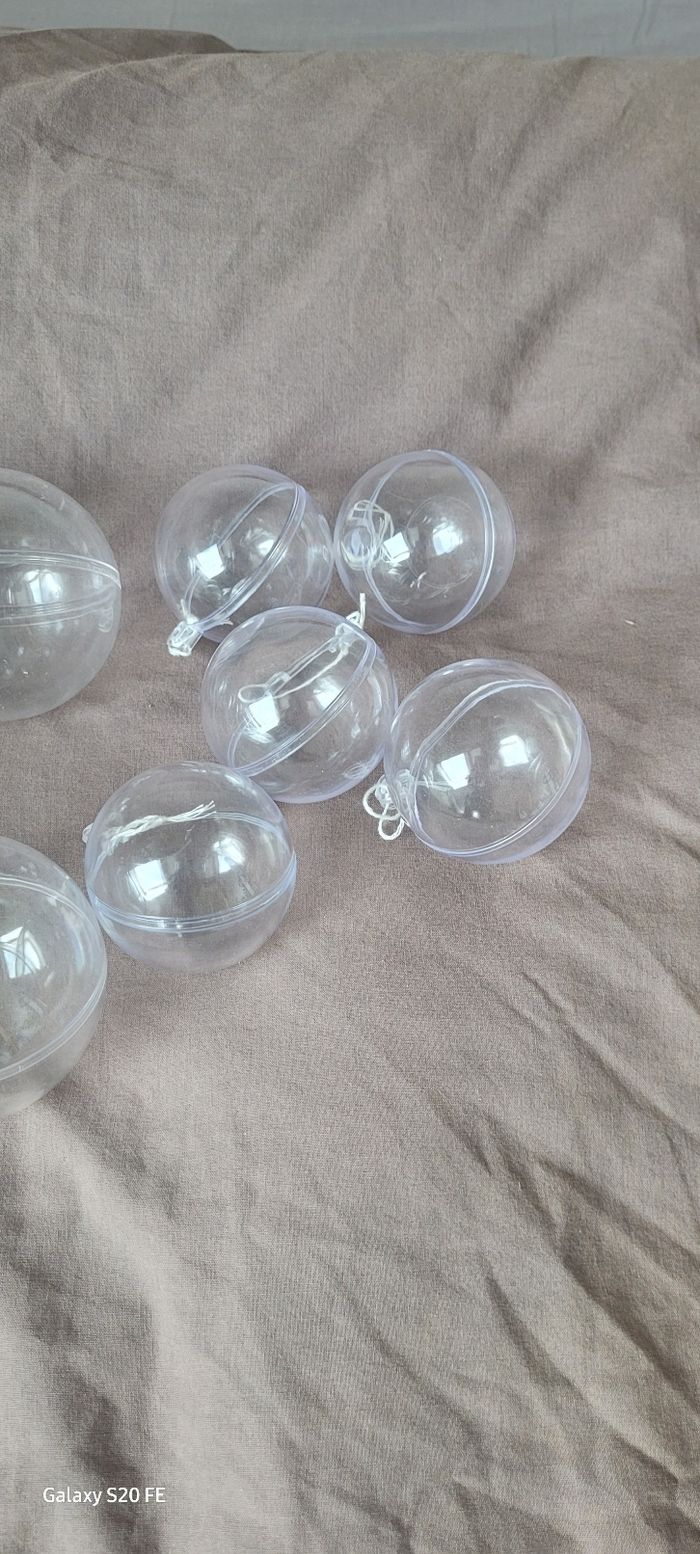 10 boules en plastique à décorer - photo numéro 5