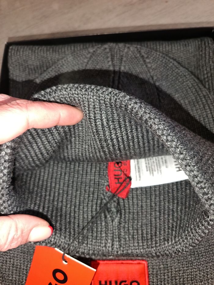 Coffret bonnet avec écharpe en laine épais - photo numéro 2