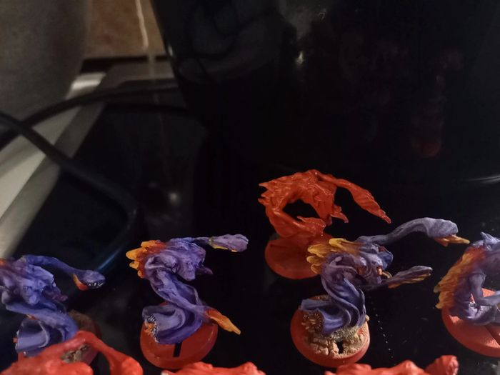 9 metal flamers of tzeentch chaos demons warhammer 40k fantasy battle tow - photo numéro 4