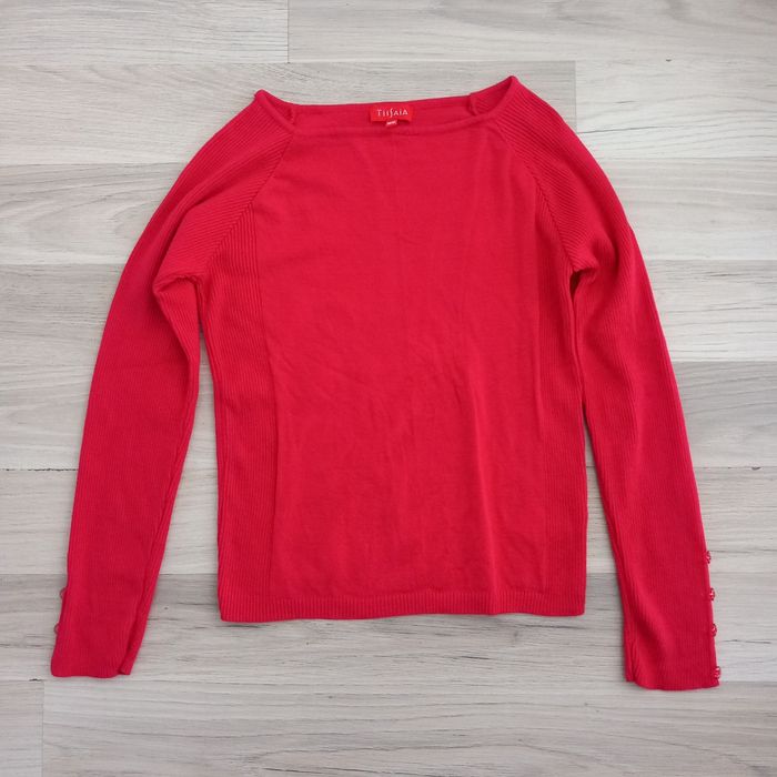 Pull femme rouge taille 38 Tissaia