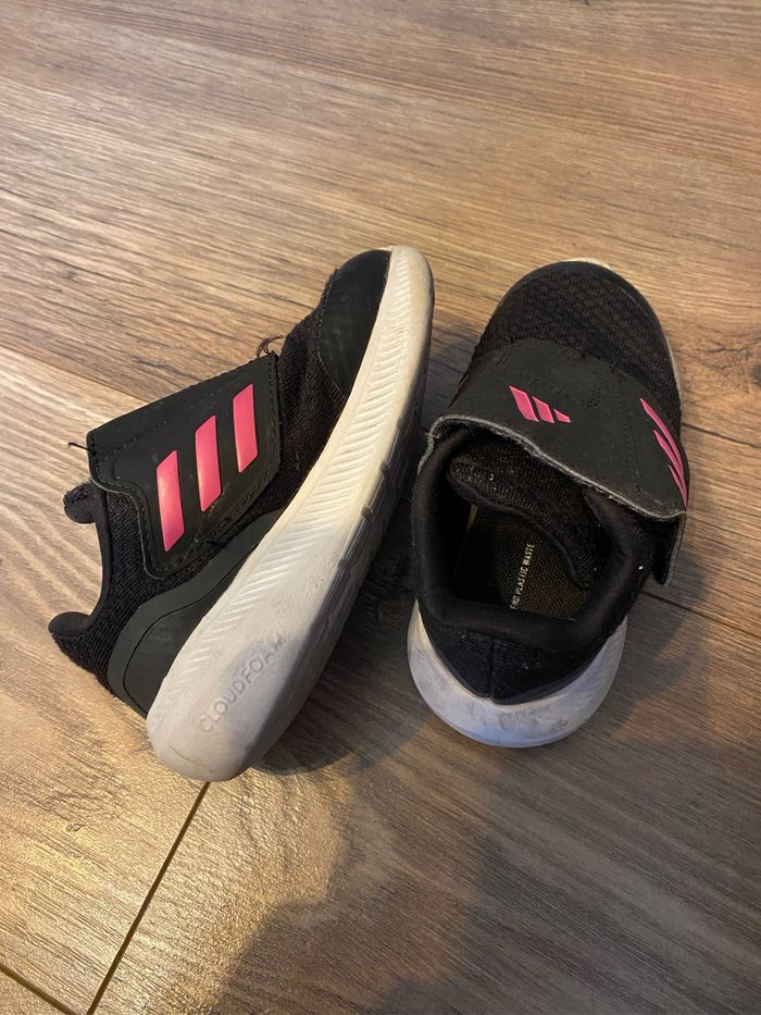 Basket adidas T24 noir et rose - photo numéro 6