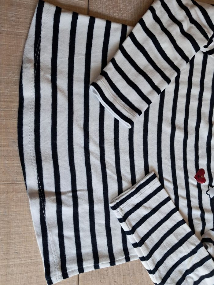 Tee-shirt marin  manches longues Hublot 8 ans - photo numéro 4