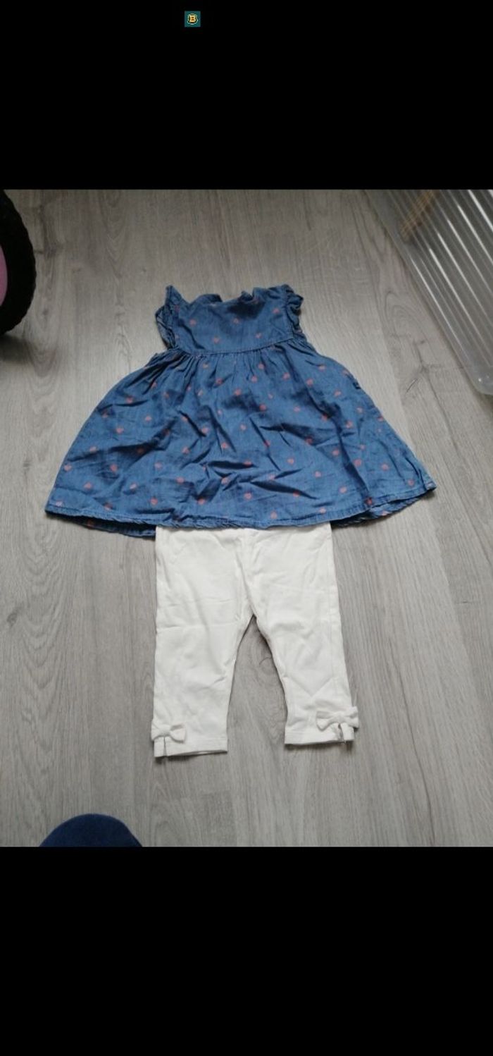 Ensemble fille 12 mois