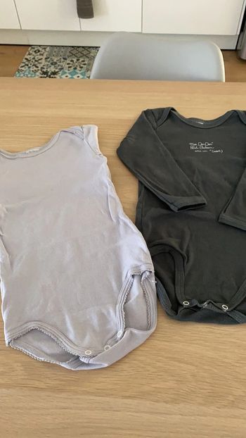 Lot de deux bodies mixte petit bateau