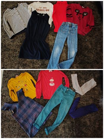 Lot vêtements fille 10 ans automne hiver