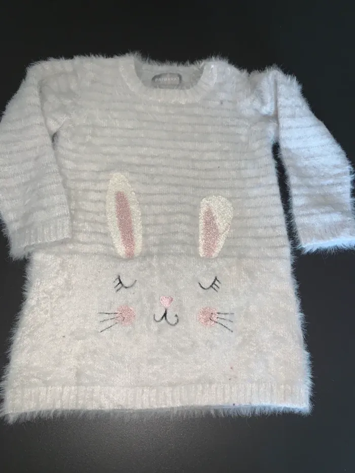Robe tout doux petit lapin taille 18/24 mois