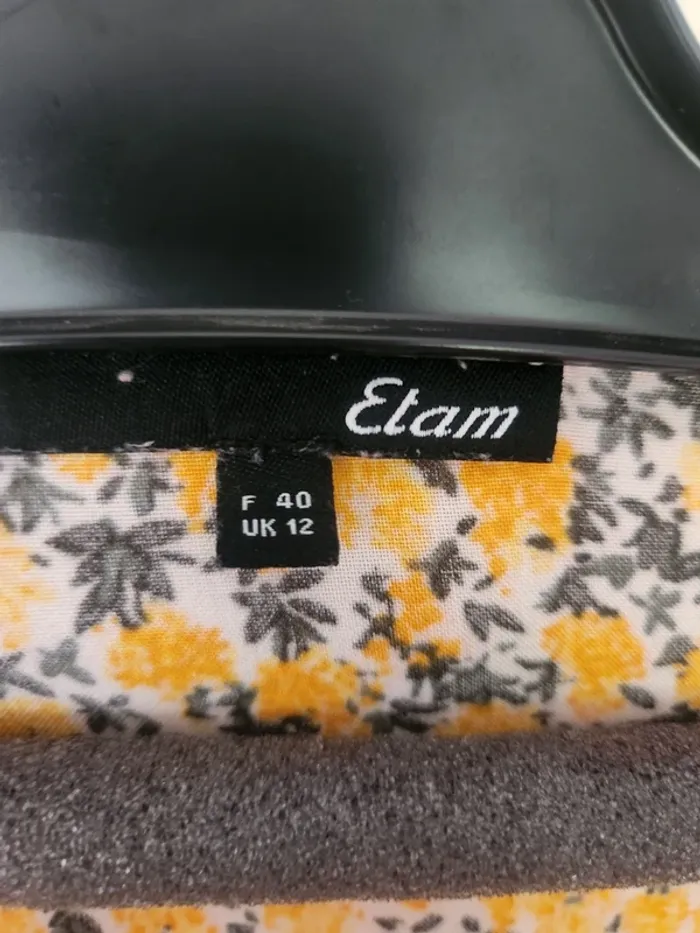 Adorable haut cache cœur fleuri taille 40 Etam - photo numéro 5