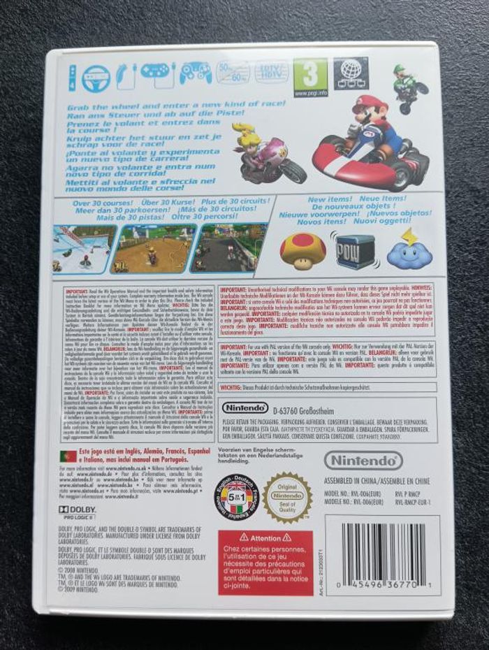 Nintendo - Wii - Mario kart Wii - photo numéro 2