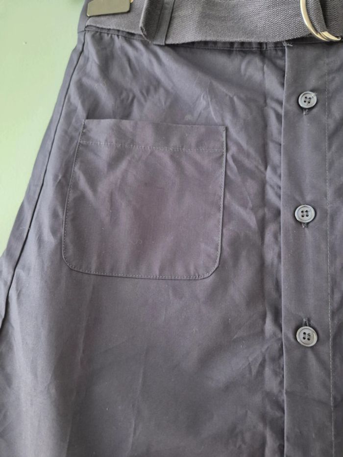 Jupe trapeze bleu marine, cyrillus, neuve taille 34 - photo numéro 3
