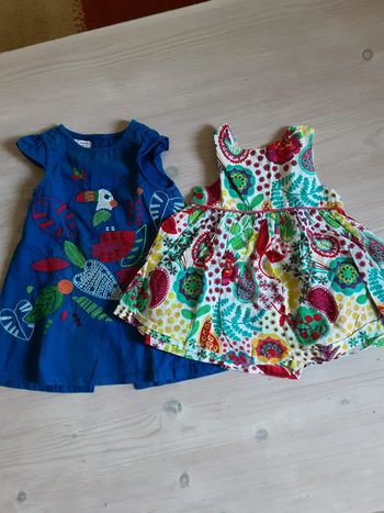 Robe été 100% coton T. 6 mois